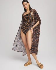 Chico's | Miraclesuit® Raya De Safari Europa One-Piece Swimsuit/ Black/Brown