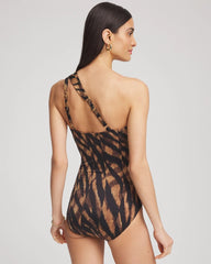 Chico's | Miraclesuit® Raya De Safari Europa One-Piece Swimsuit/ Black/Brown