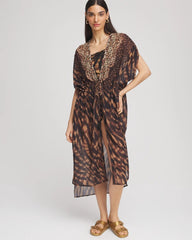 Chico's | Miraclesuit® Raya De Safari Kimono Cover-Up/ Black/Brown