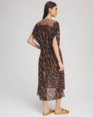 Chico's | Miraclesuit® Raya De Safari Kimono Cover-Up/ Black/Brown