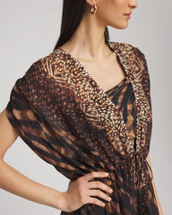 Chico's | Miraclesuit® Raya De Safari Kimono Cover-Up/ Black/Brown