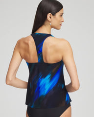 Chico's | Magicsuit® Swipe Right Tankini/ Black/Multi