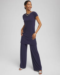 Chico's | Travelers™ Knit Tunic/ Passport Blue