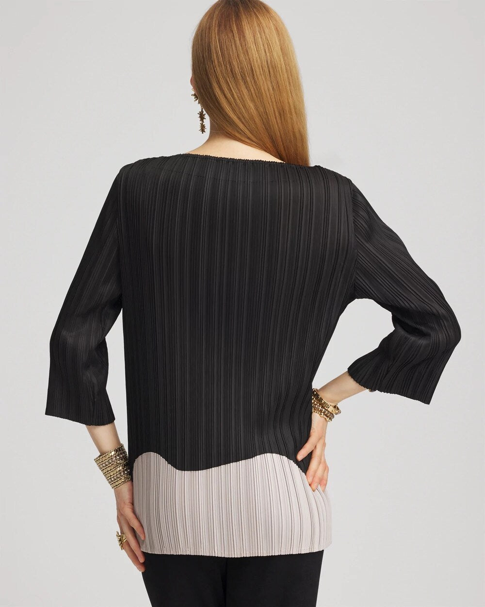 Chico's | Travelers™ Collection Pleated Top/ Travelers Black