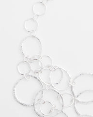 Chico's | Short Silvertone Multi-Strand Link Necklace/ Silver