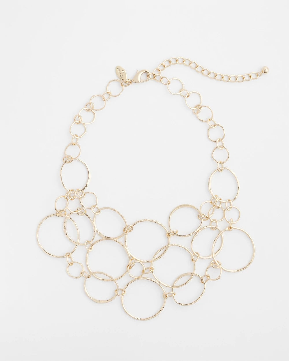 Chico's | Short Goldtone Multi-Strand Link Necklace/ Gold