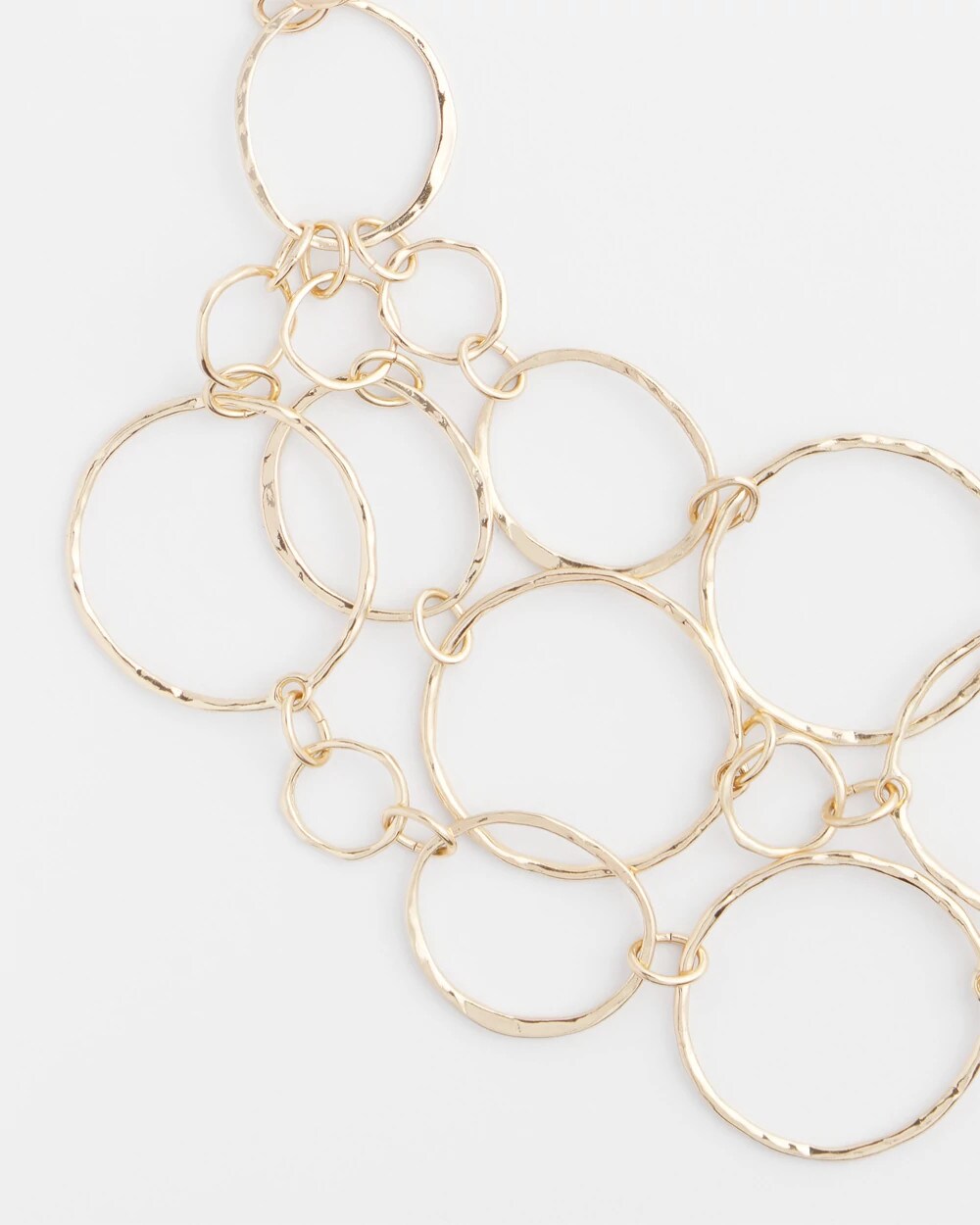 Chico's | Short Goldtone Multi-Strand Link Necklace/ Gold
