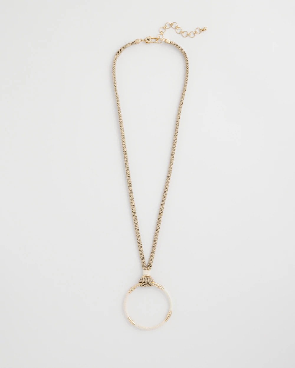 Chico's | Large Open Pendant Necklace/ Neutral
