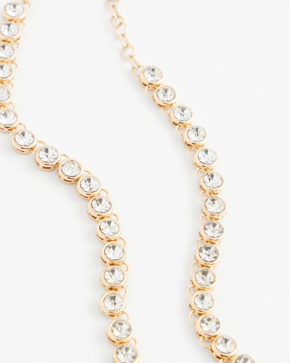 Chico's | Goldtone Tennis Necklace/ Gold