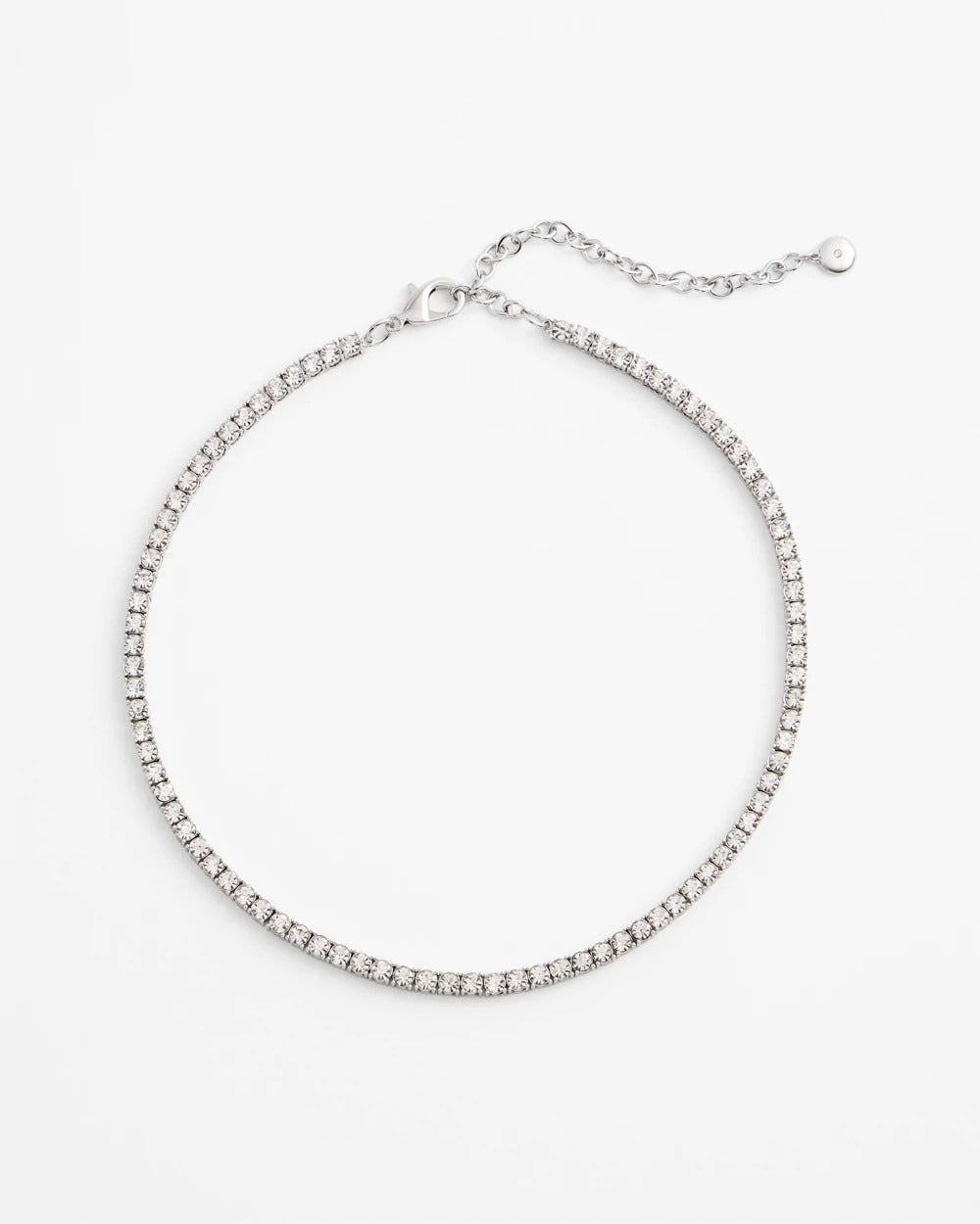 Chico's | Silver Tennis Necklace/ Silver