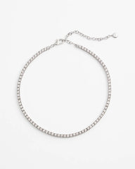 Chico's | Silver Tennis Necklace/ Silver