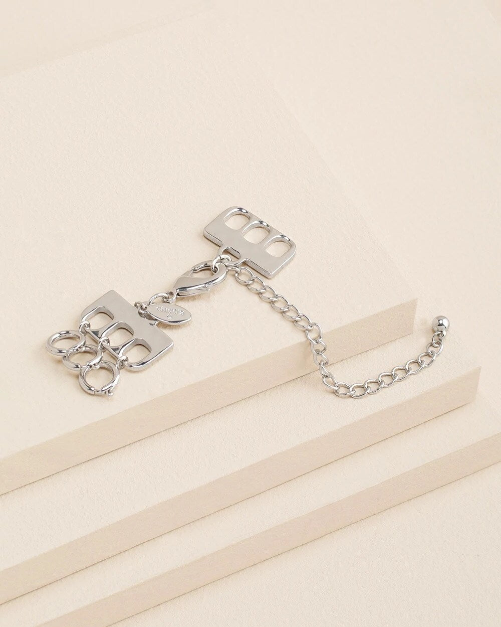 Chico's | Silvertone Necklace Converter/ Silver