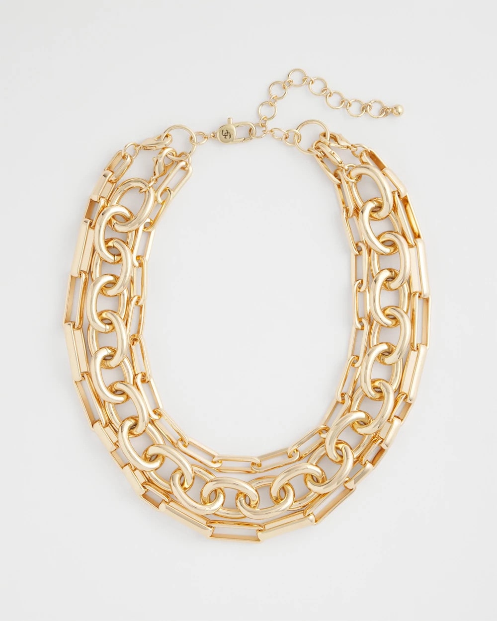Chico's | Convertible Three-Strand Chain Necklace/ Gold