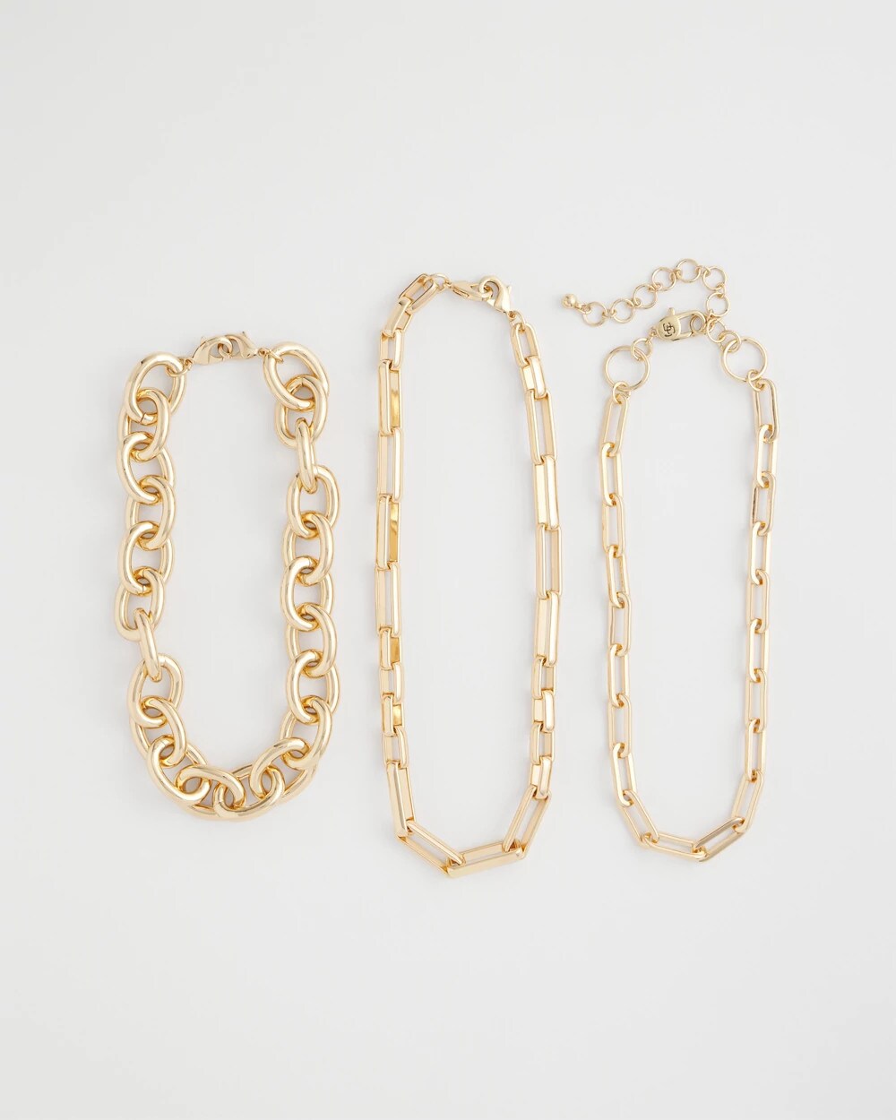 Chico's | Convertible Three-Strand Chain Necklace/ Gold