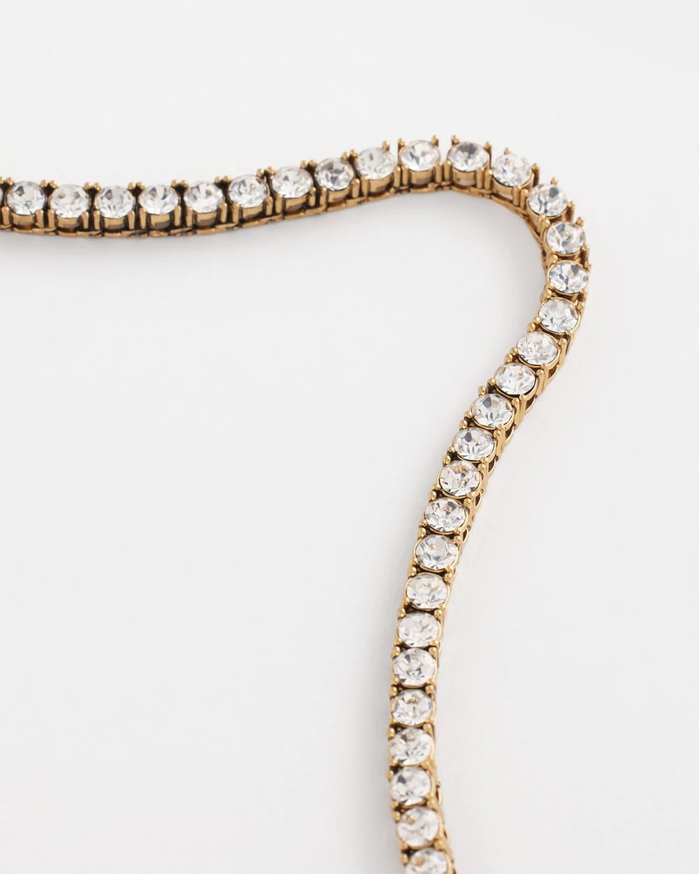 Chico's | Vintage Tennis Necklace/ Gold