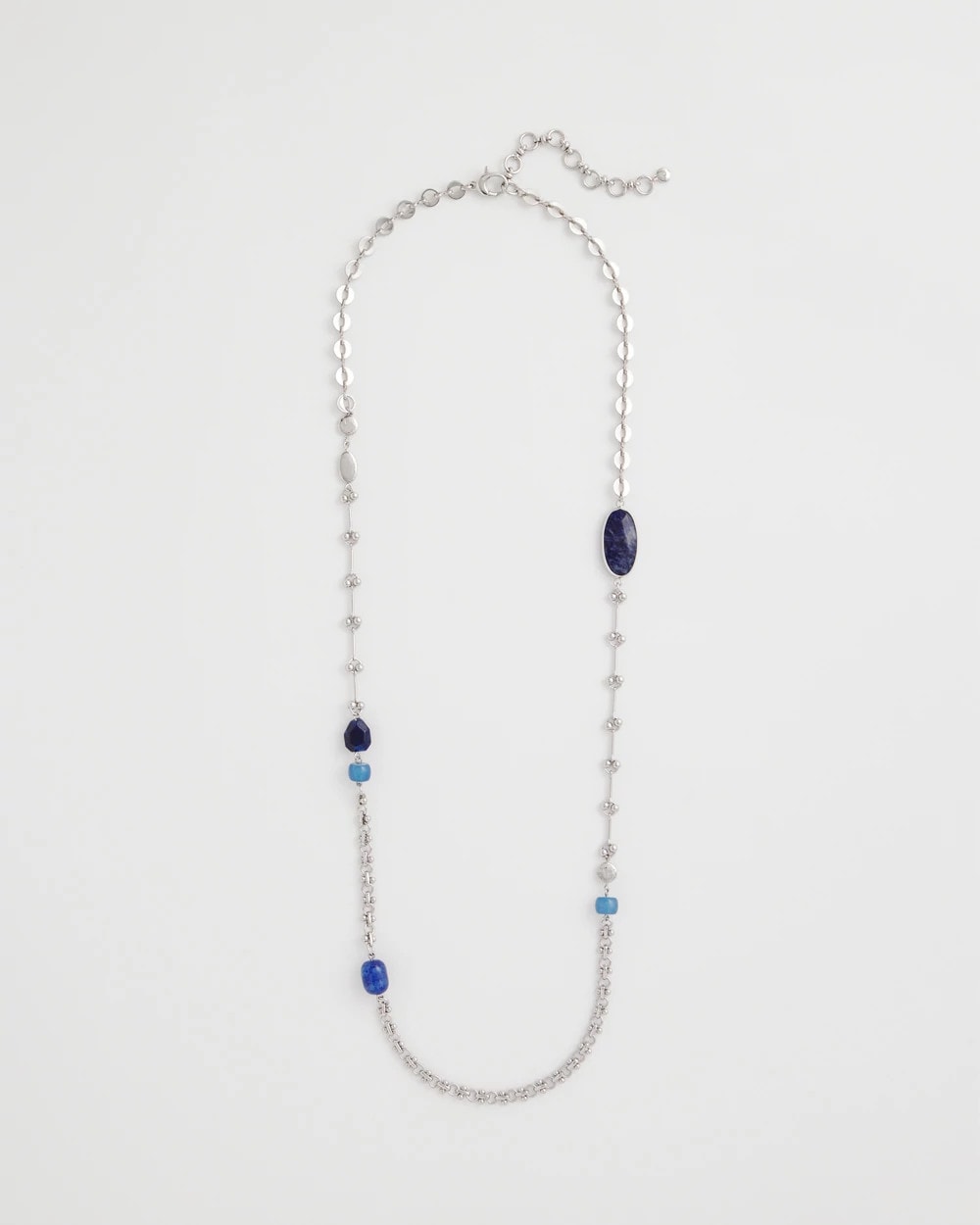 Chico's | Blue Accent Long Single Strand Necklace/ Blue