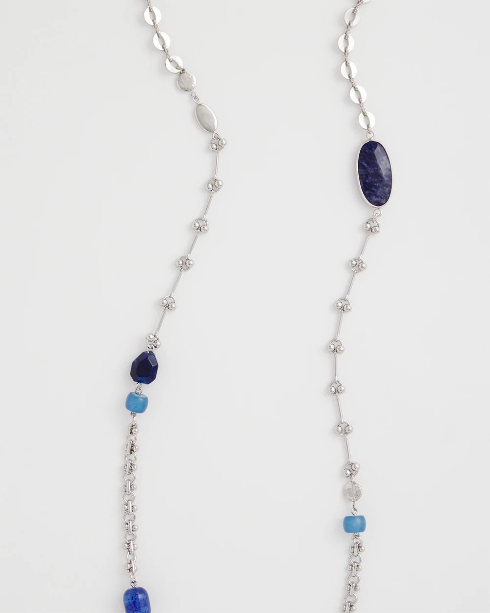 Chico's | Blue Accent Long Single Strand Necklace/ Blue