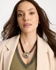 Chico's | Mixed Metal Pendant Necklace/ Mixed Metals