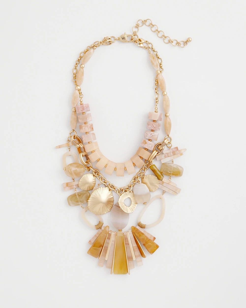 Chico's | Chico's Originals Neutral Stone Bib Necklace/ Neutral