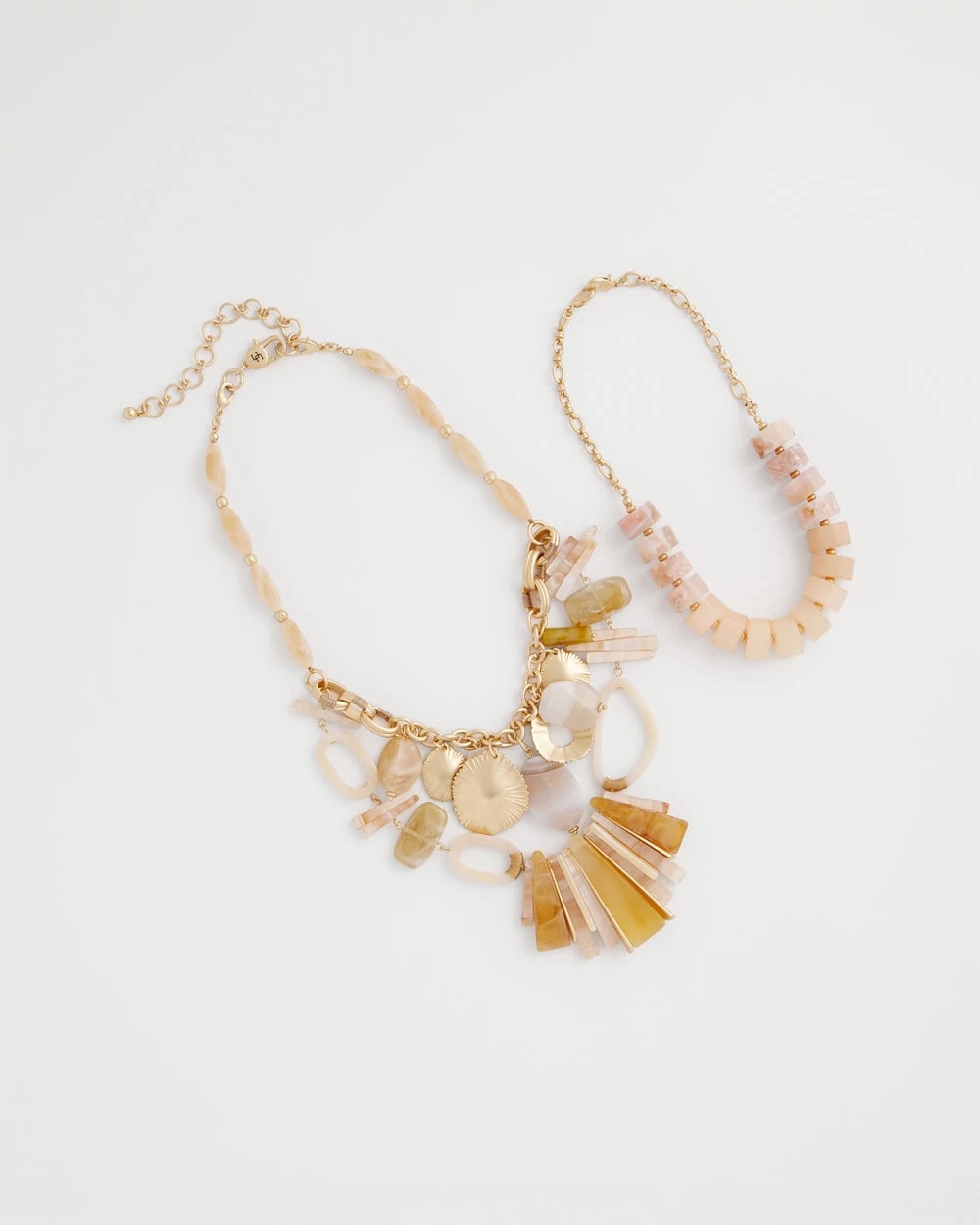 Chico's | Chico's Originals Neutral Stone Bib Necklace/ Neutral