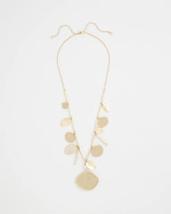 Chico's | Gold Long Single Strand Necklace/ Gold