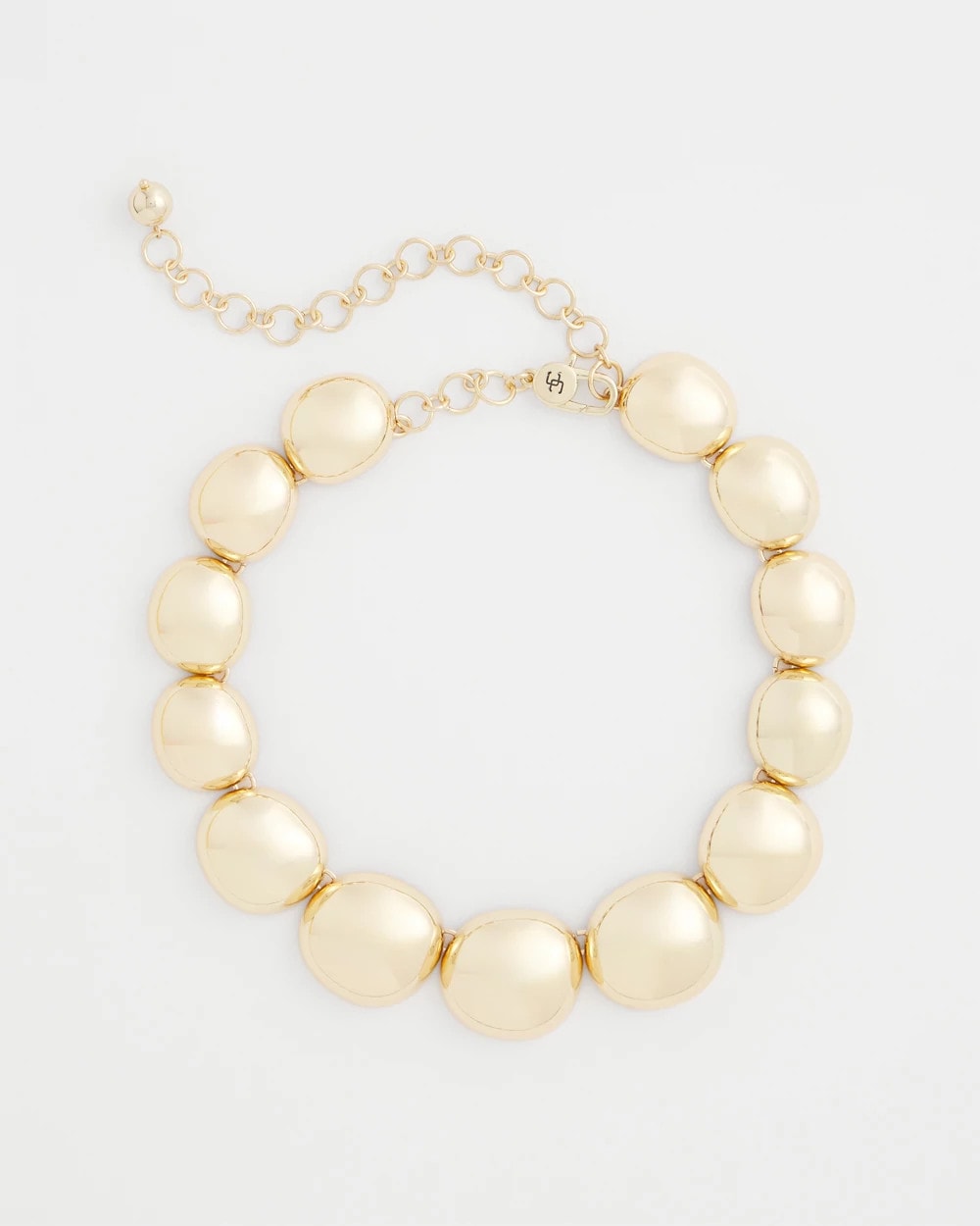 Chico's | Gold Pebble Collar Necklace/ Gold
