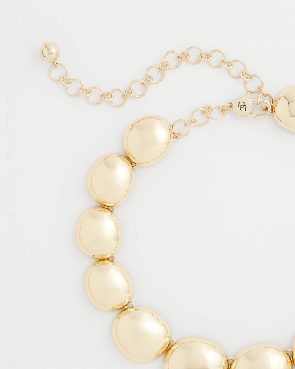 Chico's | Gold Pebble Collar Necklace/ Gold