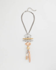 Chico's | Mixed Metal Linear Necklace/ Mixed Metals
