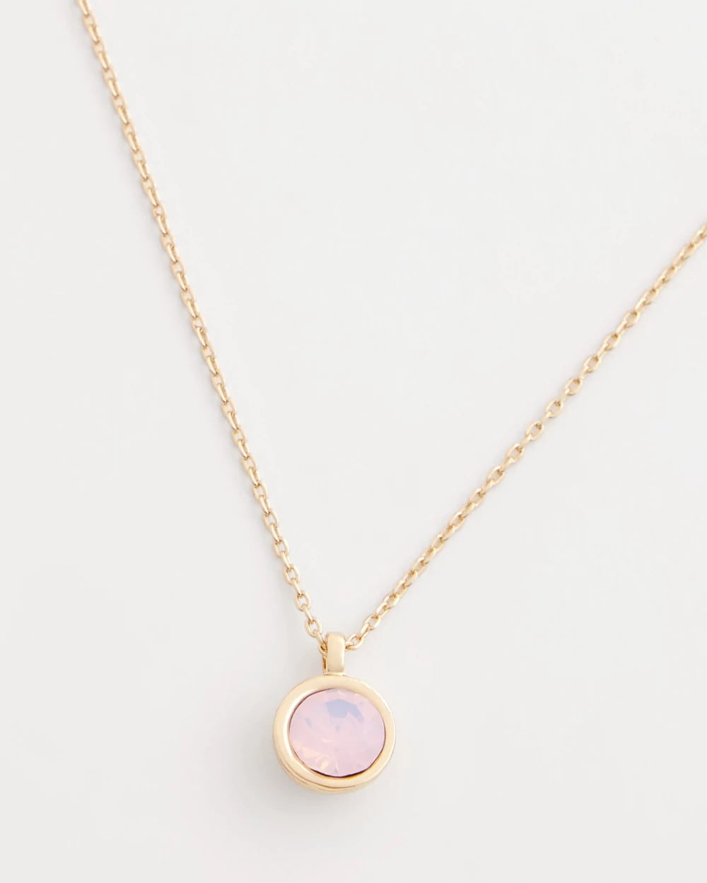 Chico's | Pink Fine Single Strand Necklace/ Pink