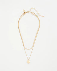 Chico's | Goldtone Convertible Pendant Necklace/ Gold