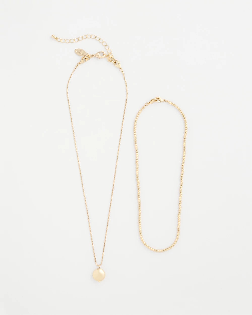 Chico's | Goldtone Convertible Pendant Necklace/ Gold