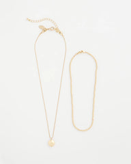 Chico's | Goldtone Convertible Pendant Necklace/ Gold