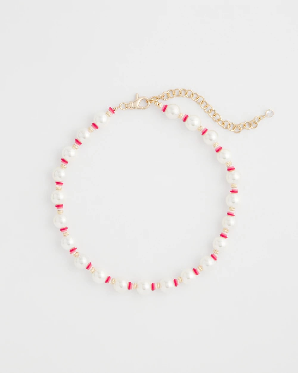 Chico's | Short Pearl Pink Necklace/ Pink