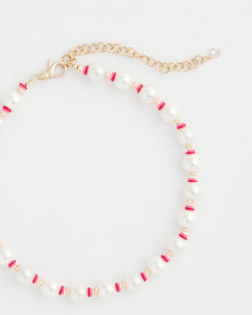 Chico's | Short Pearl Pink Necklace/ Pink