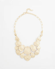 Chico's | Molten Goldtone Bib Necklace/ Gold