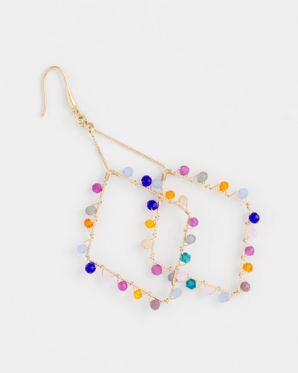 Chico's | Diamond Shaped Linear Earrings/ Multi
