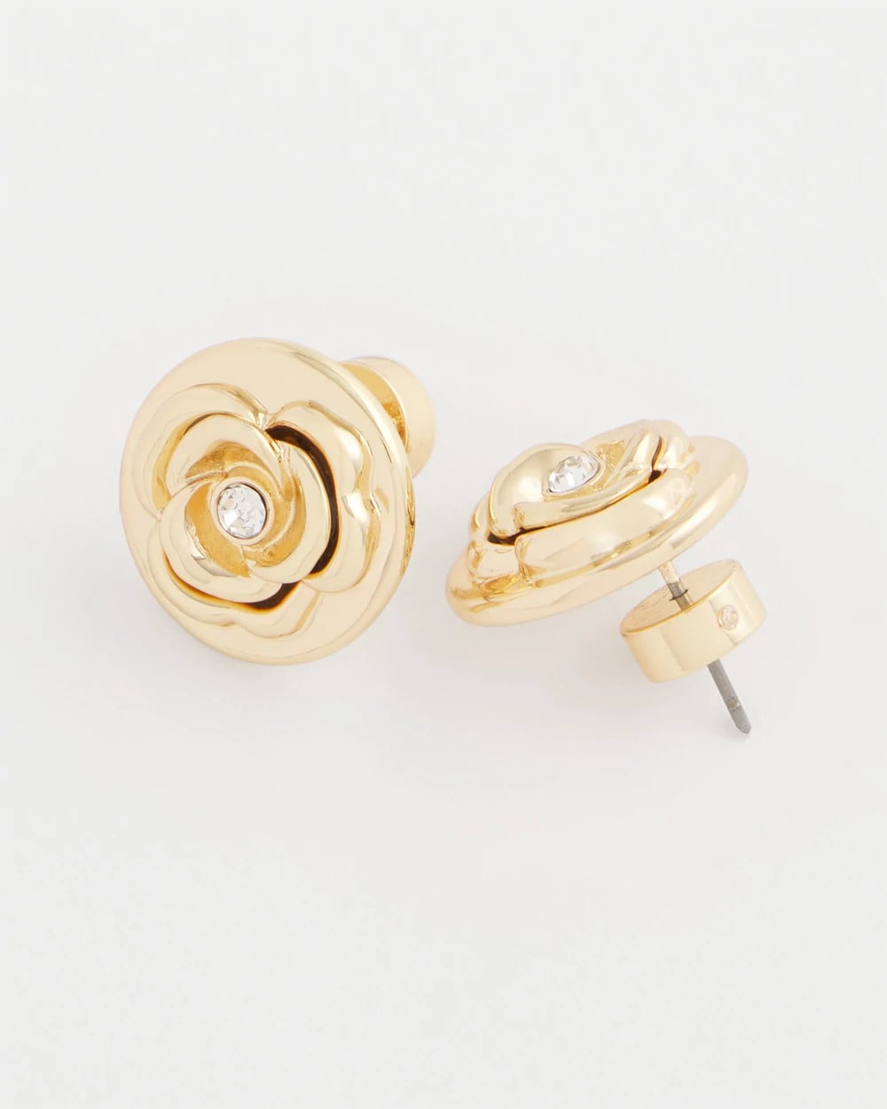 Chico's | Lucky Coin Flower Stud Earrings/ Gold