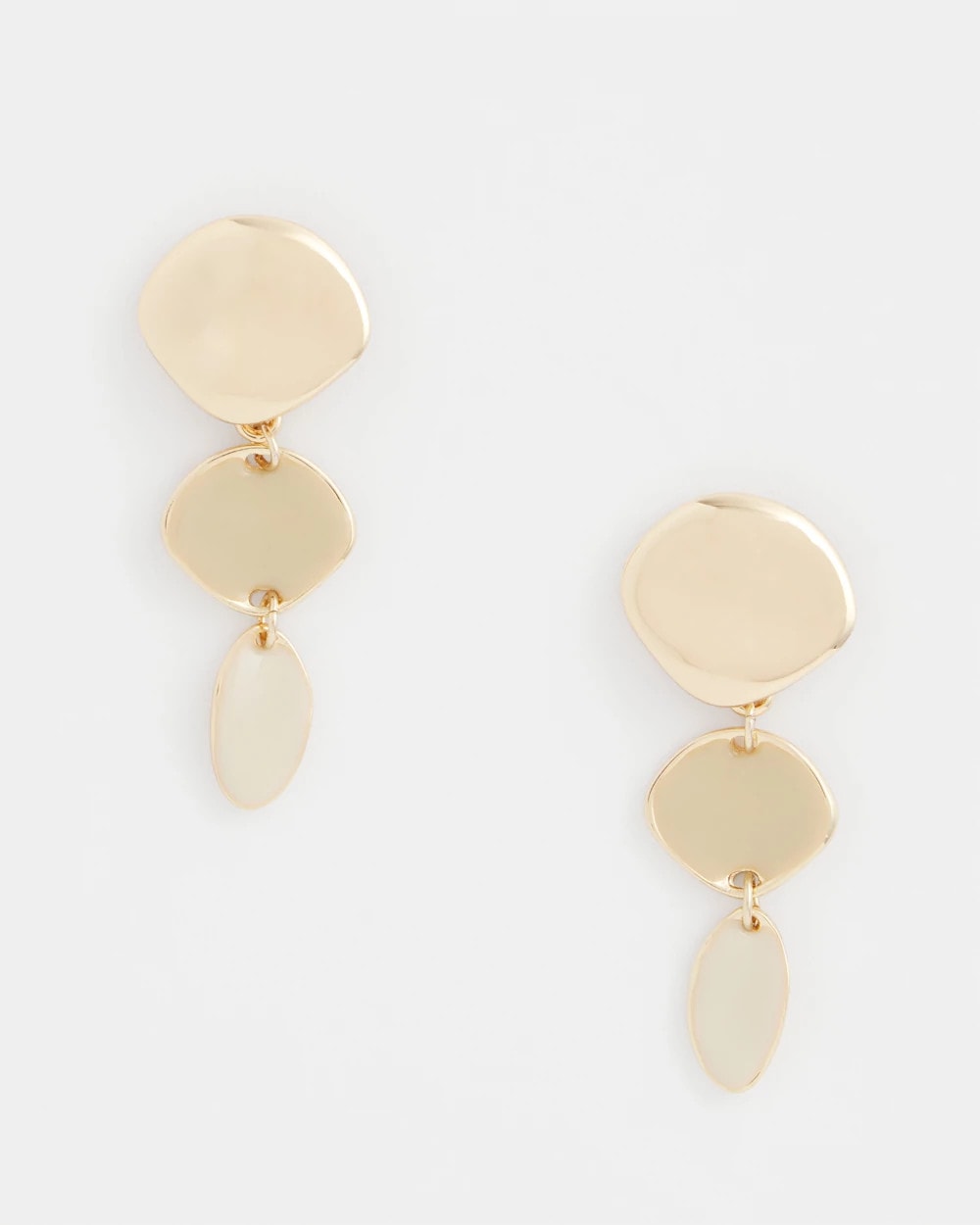 Chico's | Liner Gold Drop Earrings/ Gold