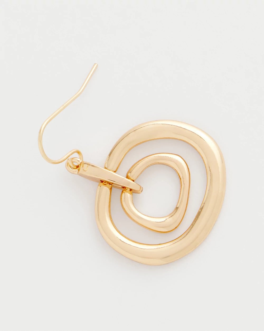 Chico's | Gold Tone Drop Pendant Earrings/ Gold