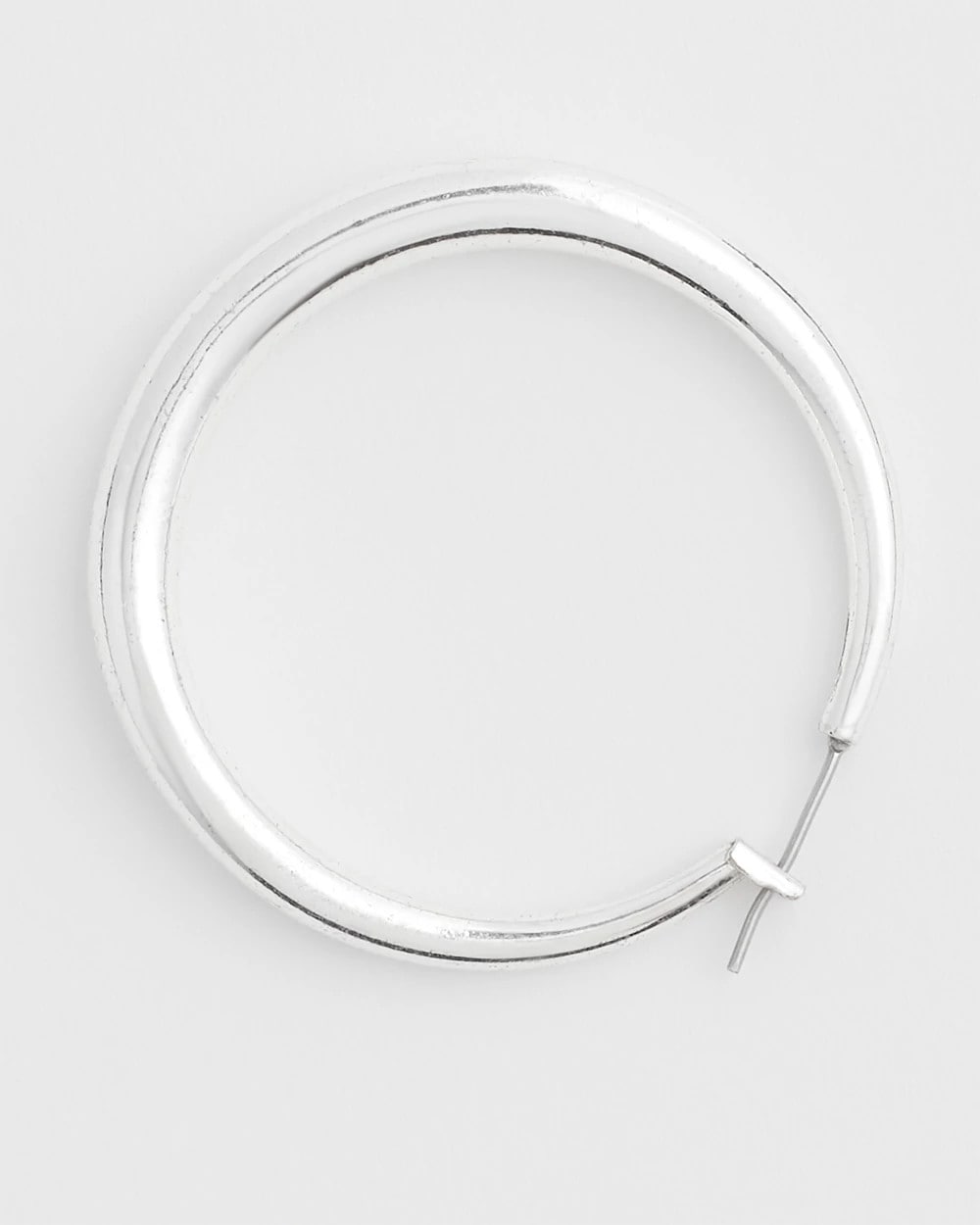 Chico's | Cassie Silver-Tone Hoop Earrings/ Silver