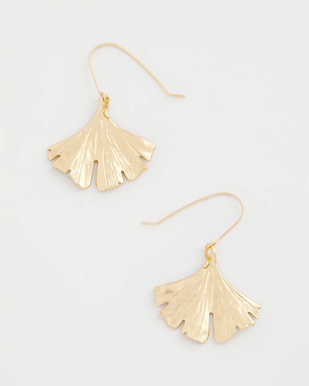 Chico's | Ginkgo Leaf Fishwire Earrings/ Gold