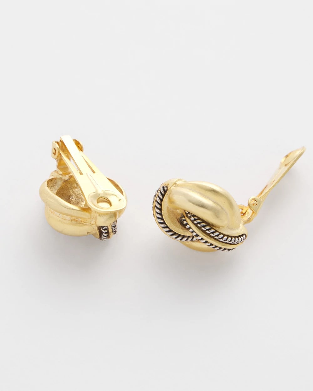 Chico's | No Droop™ Gold Knot Clip-On Earrings/ Gold