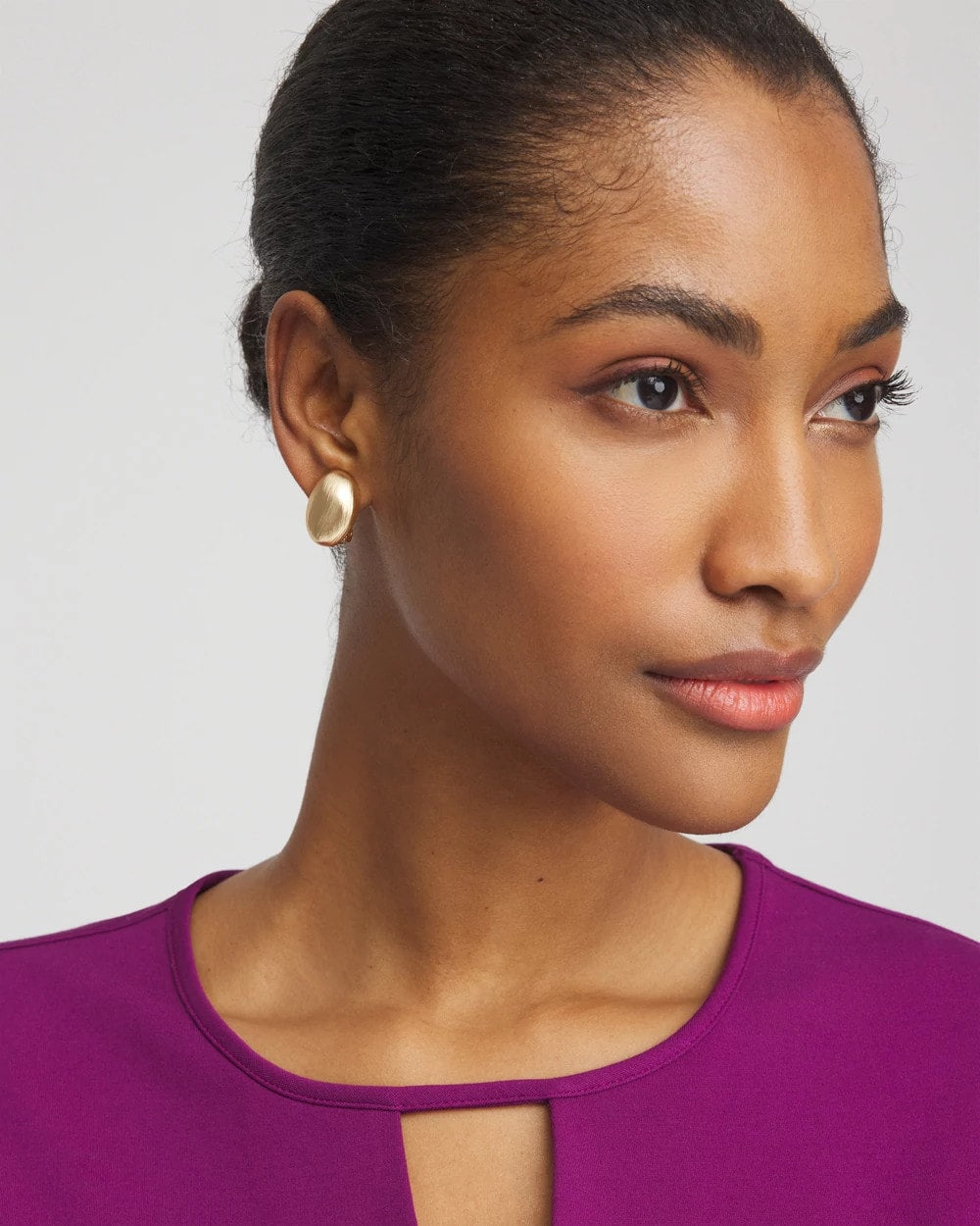 Chico's | No Droop™ Gold Stud Clip-On Earrings/ Gold