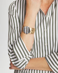 Chico's | Mixed Metal Crinkle Cuff/ Mixed Metals