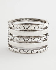 Chico's | Silver Island Metals Cuff Bracelet/ Silver