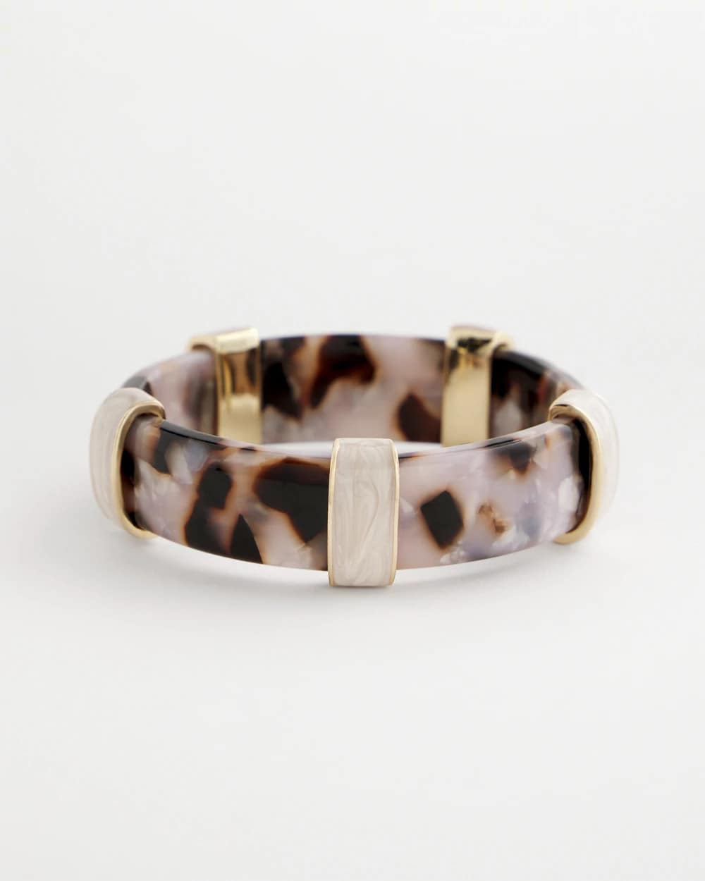 Chico's | Tortoise Spider Lily Stretch Bangle/ Neutral