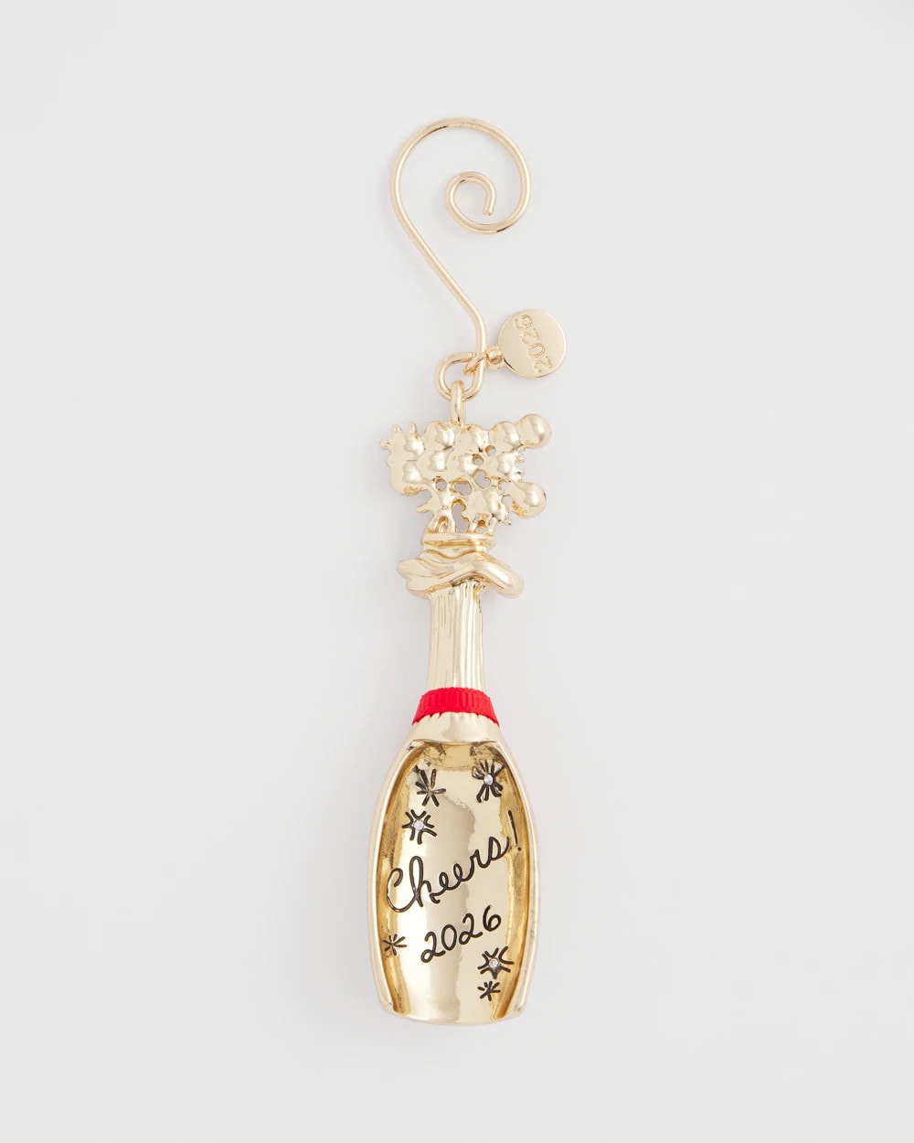 Chico's | Champagne Bottle Ornament/ Gold