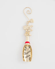 Chico's | Champagne Bottle Ornament/ Gold